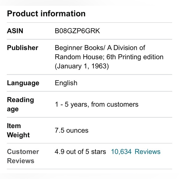 NWT ⚜️♥️⚜️ “Hop On Pop" by Dr. Seuss - Hardcover Book Club Edition - Picture 10 of 11